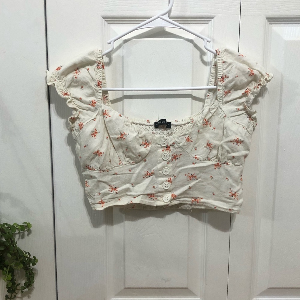 Cotton On floral crop top